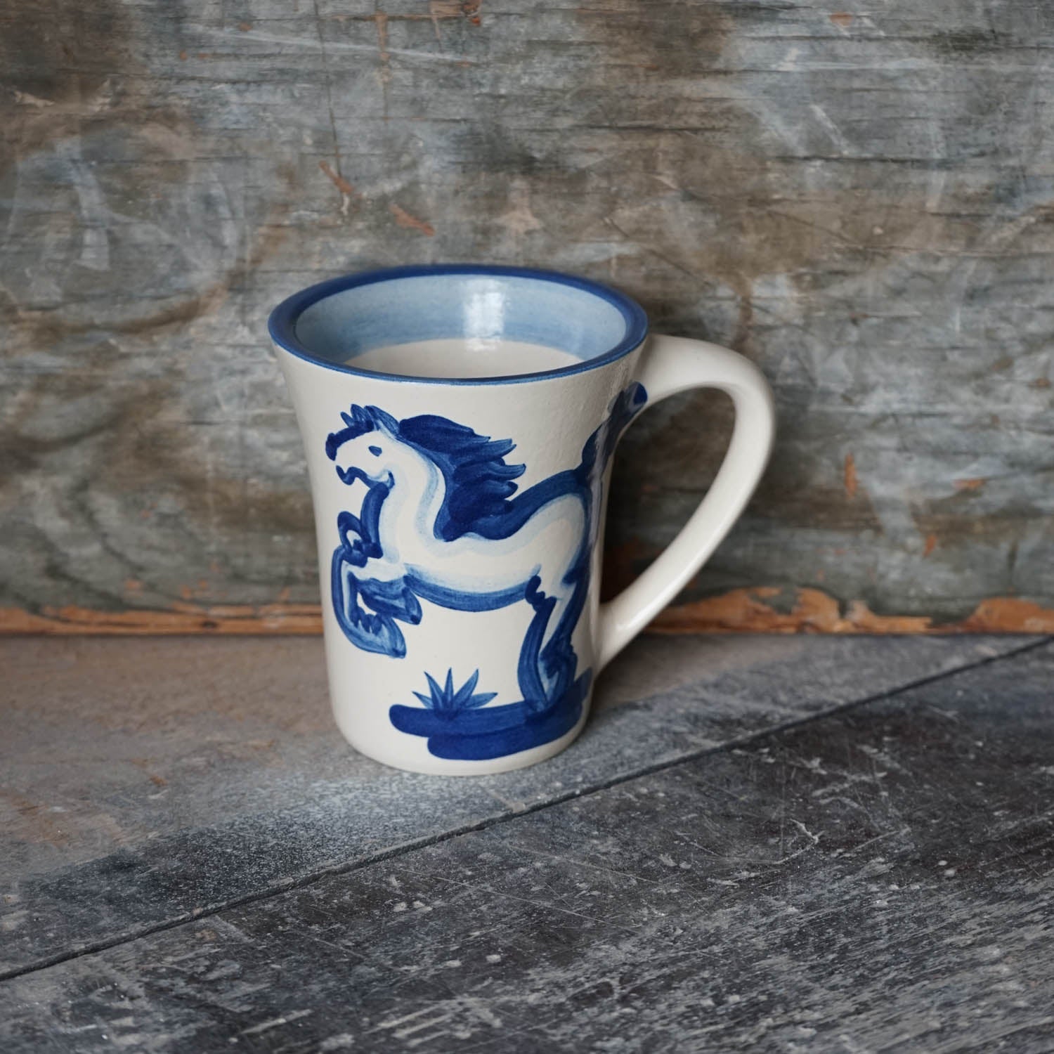 Flare Mug - Blue Horse