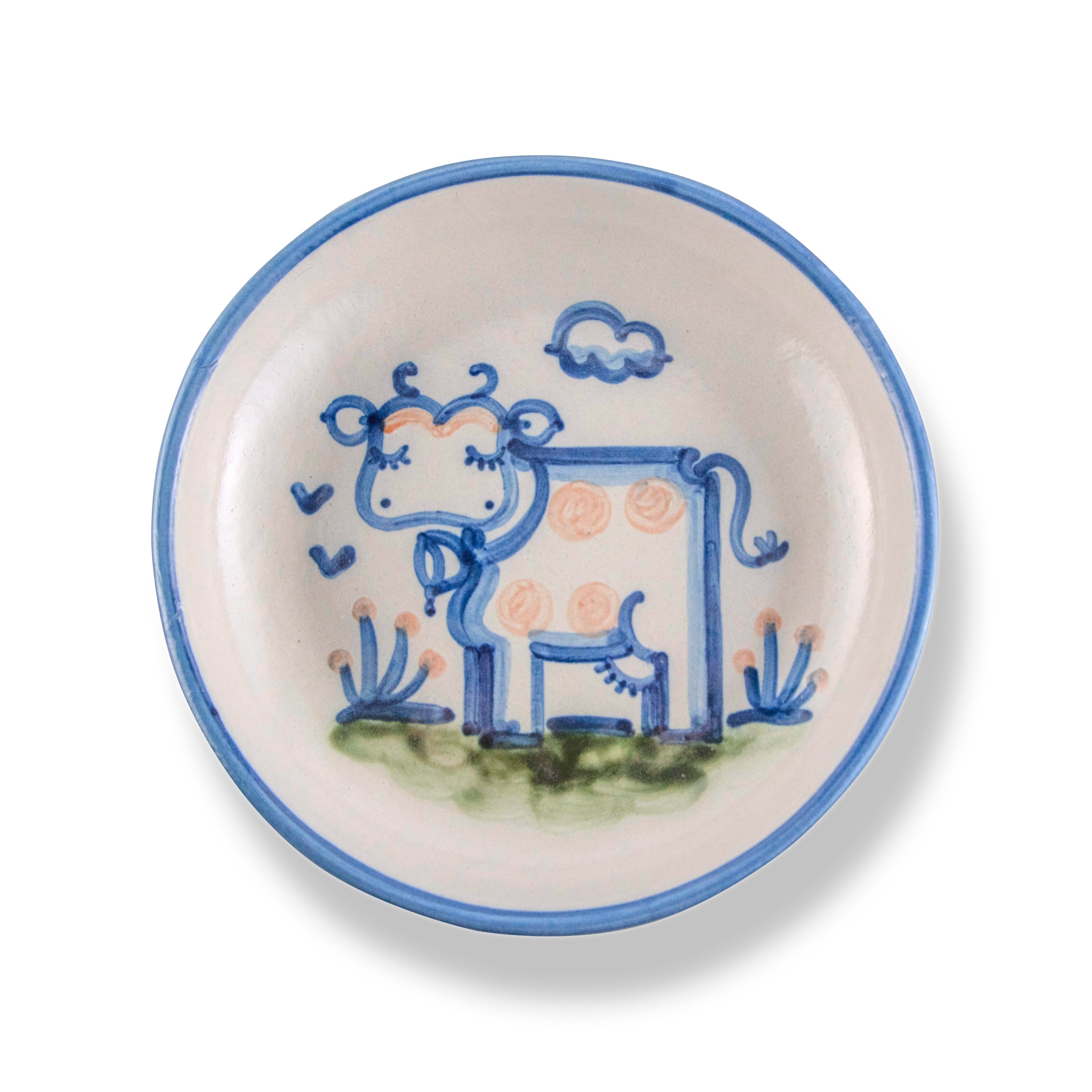 Serving Cow Horse Platter- Hand Painted Cow Horse popular Serving Dish