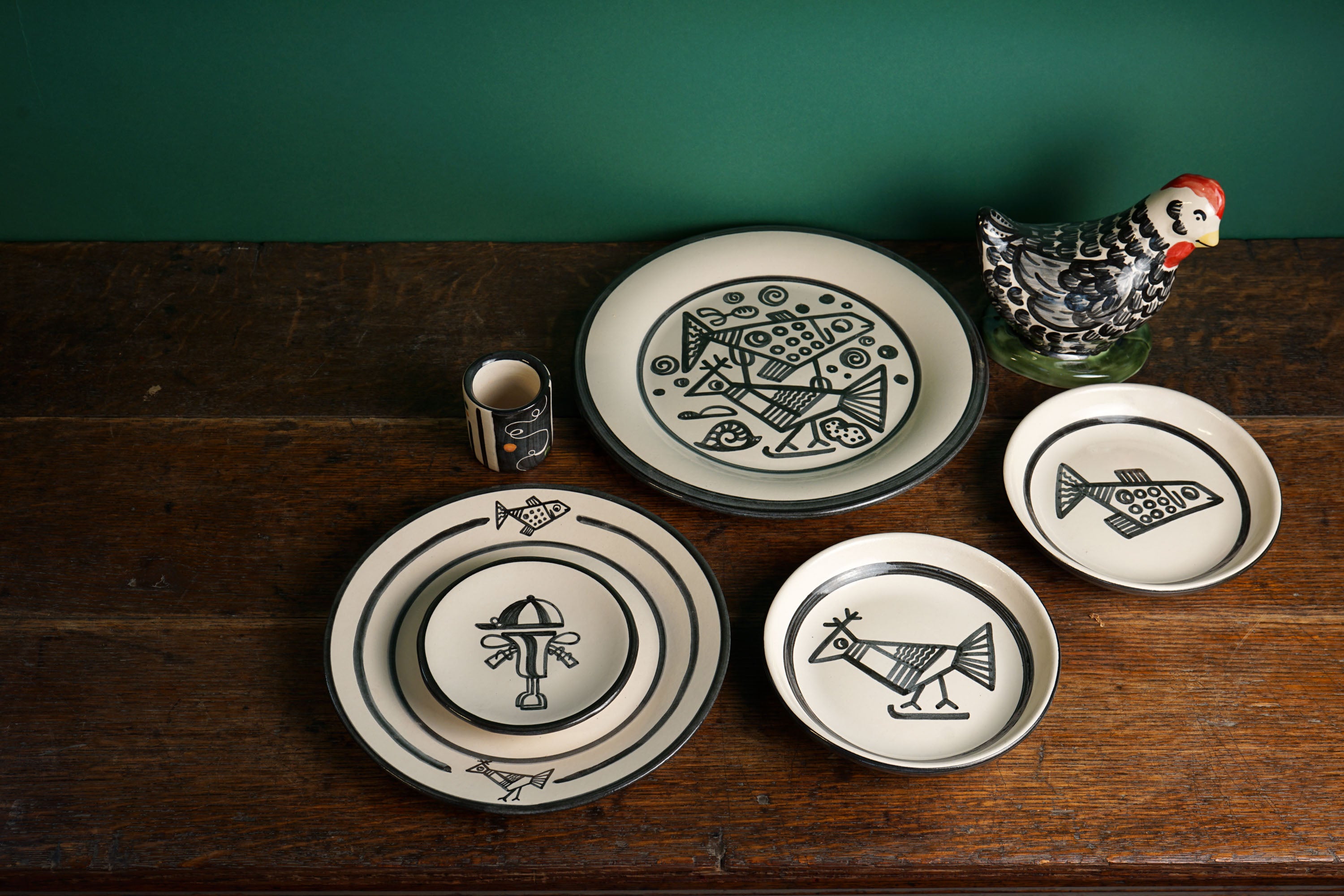 Cubist Fish Dinner Plate