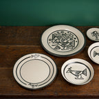 Cubist Fish Pasta Plate
