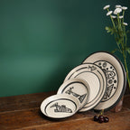 Cubist Fish Pasta Plate