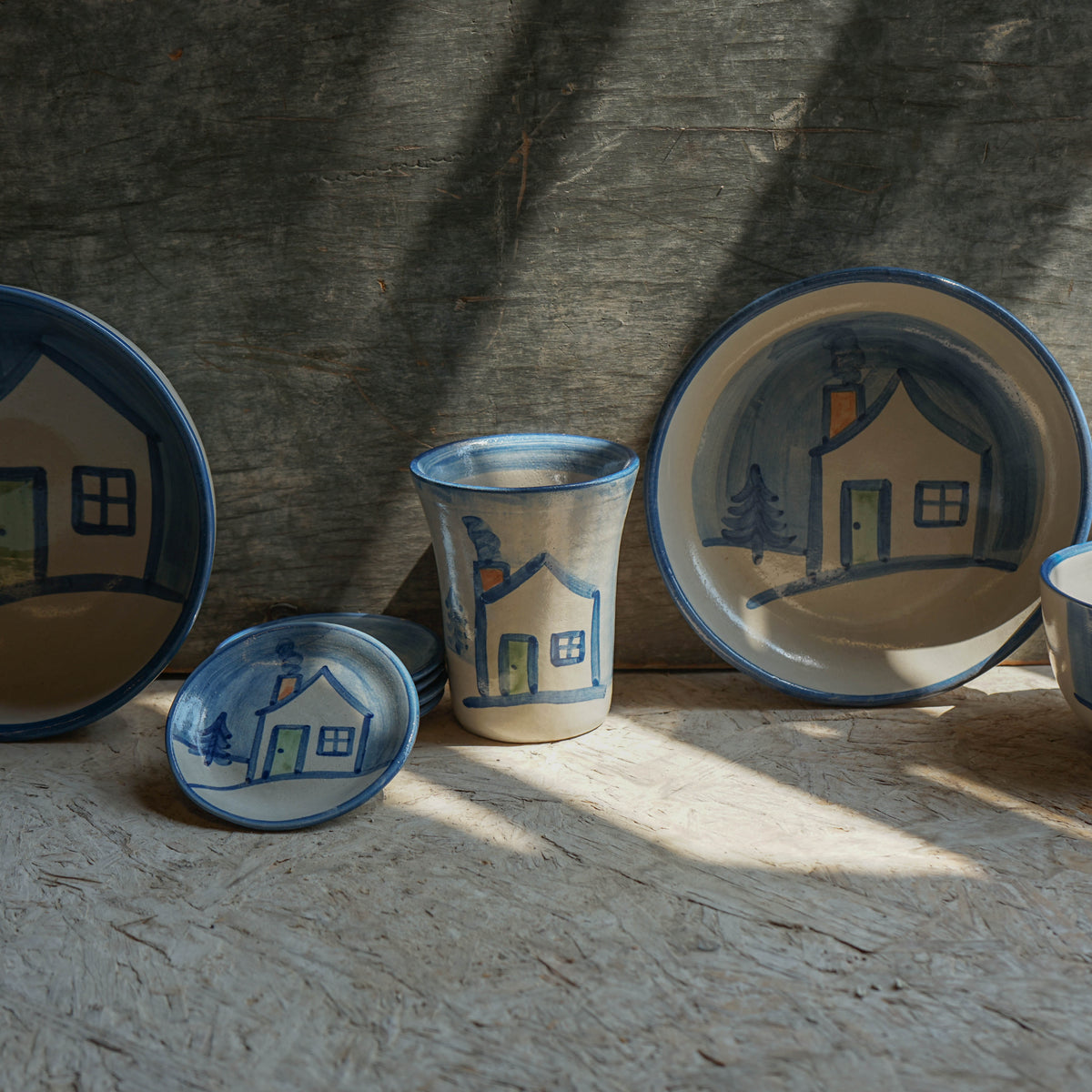 Winter Cottage Pasta Plate