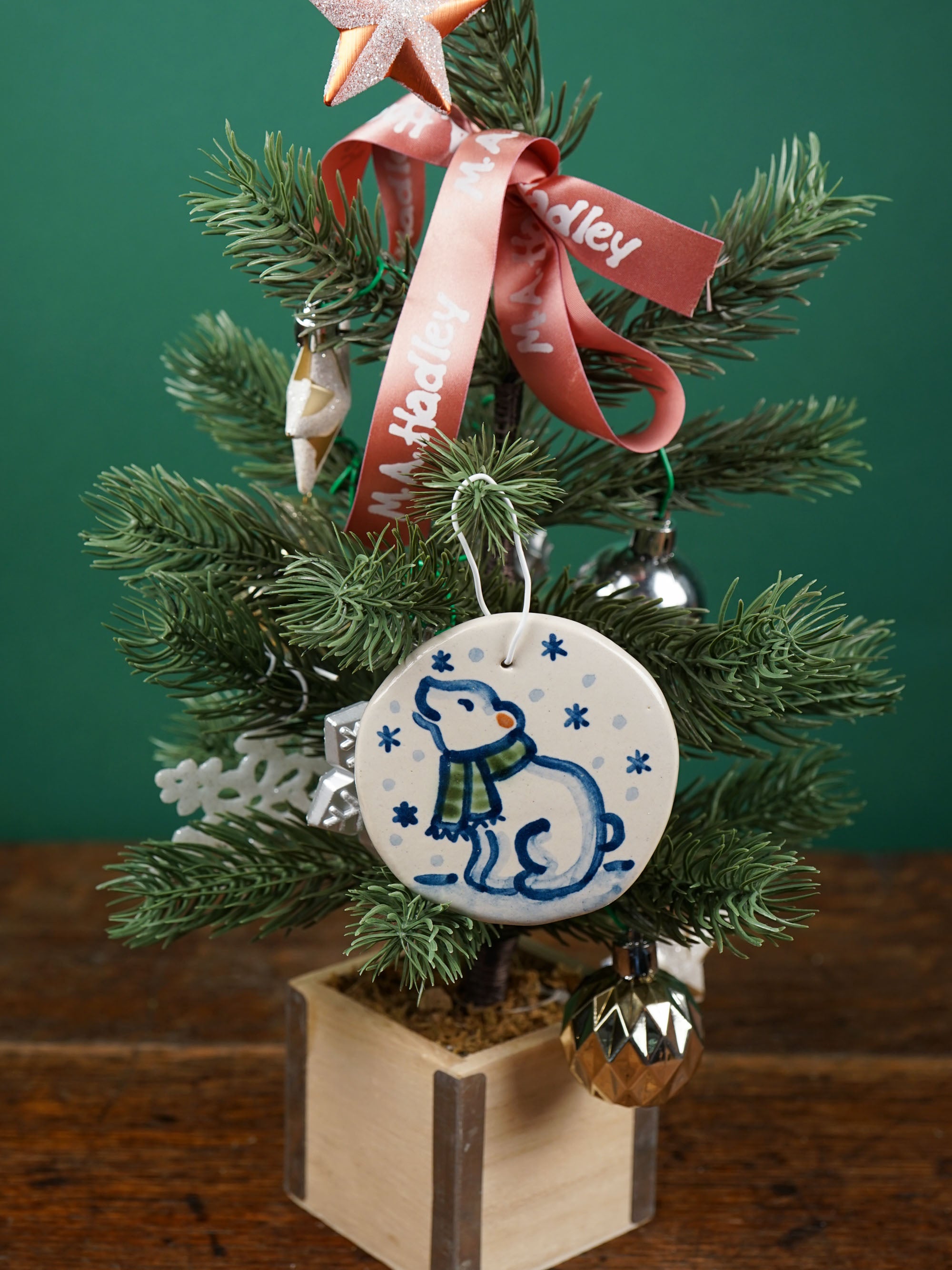 Polar Bear Polar Pal Round Ornament