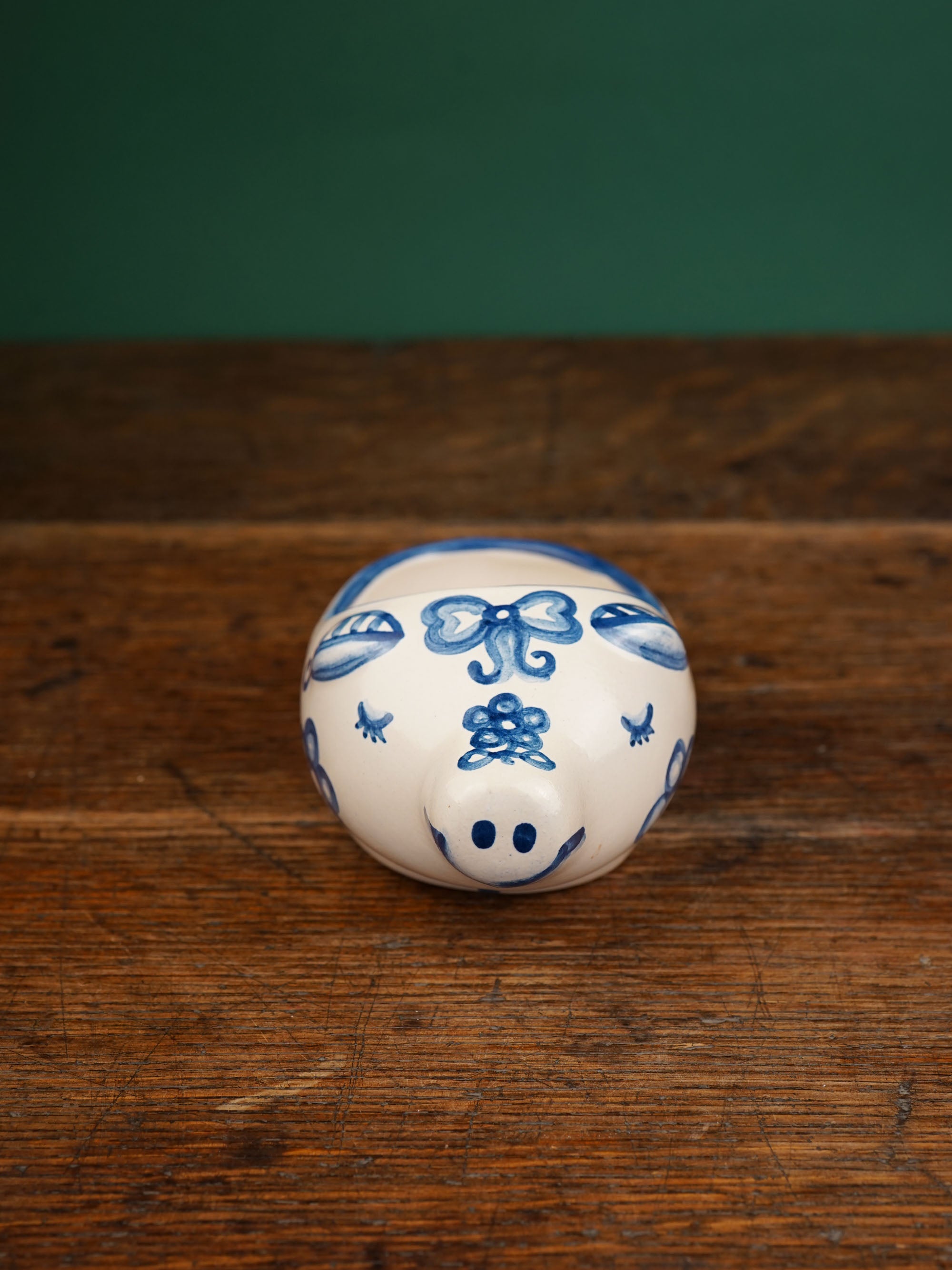 Blue Flower Small Pig Soap Dish - Second