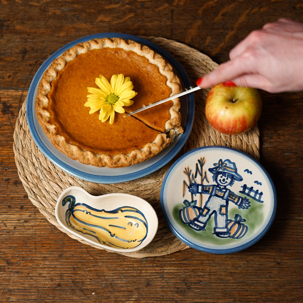 Scarecrow Bread & Butter Plate