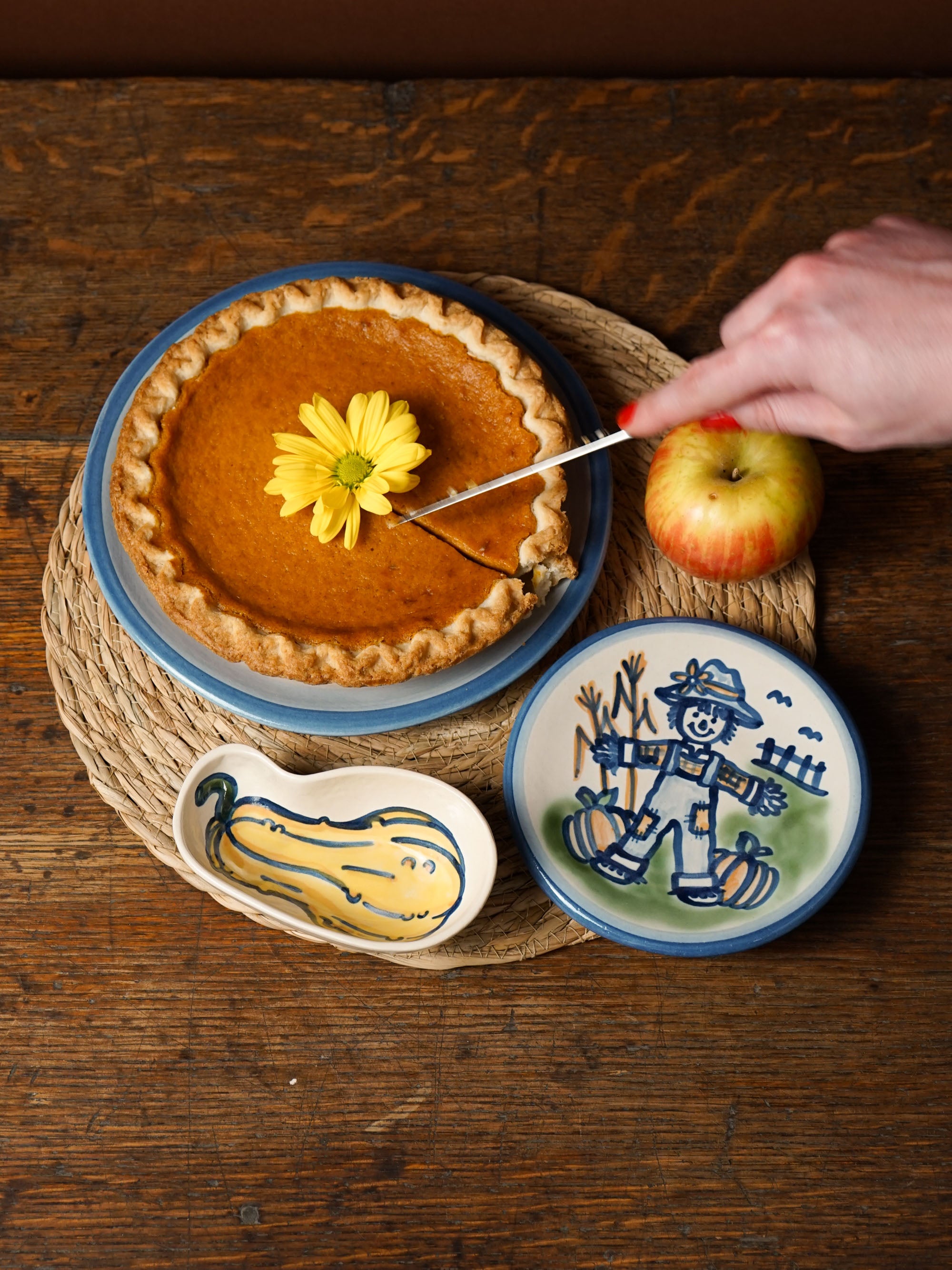 Scarecrow Bread & Butter Plate