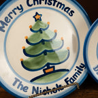 Personalized Family Christmas Dinner Plate