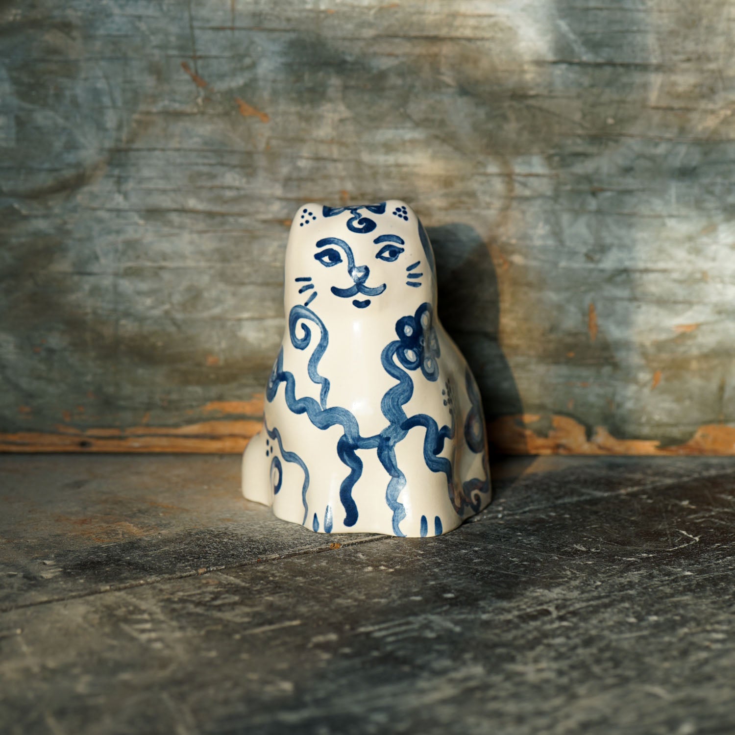 Kitten - Blue Flower