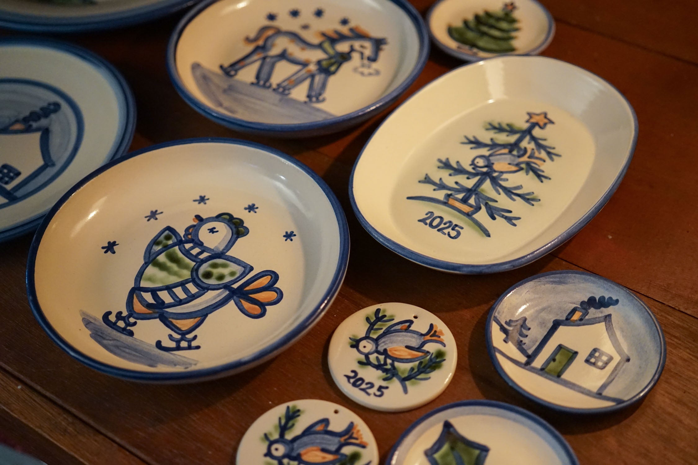 Small Oval Platter - Bird & Tree - 2025 Edition