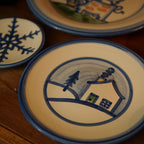 Winter Cottage Lunch Plate