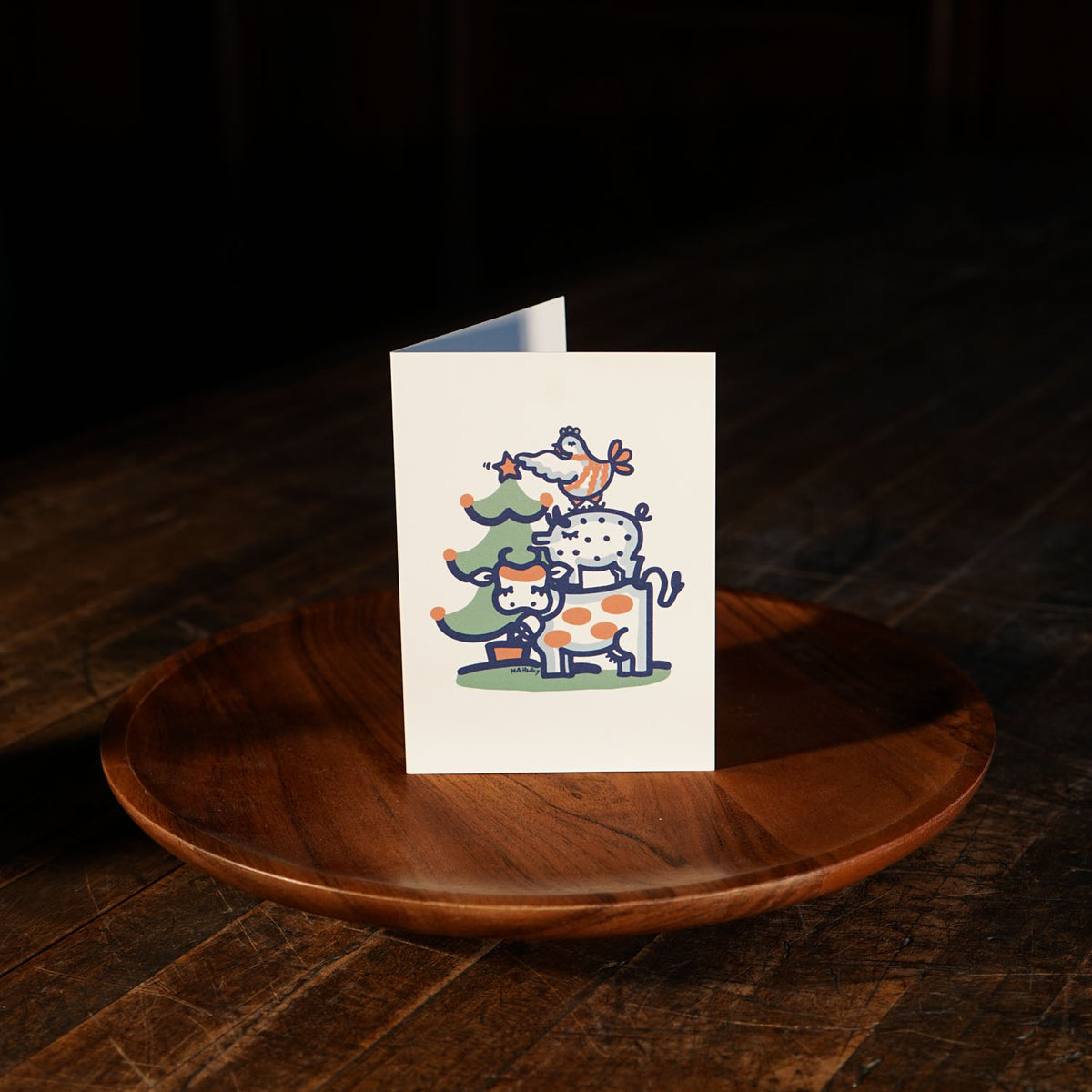 Country Animal Christmas Notecards (6 Pack)