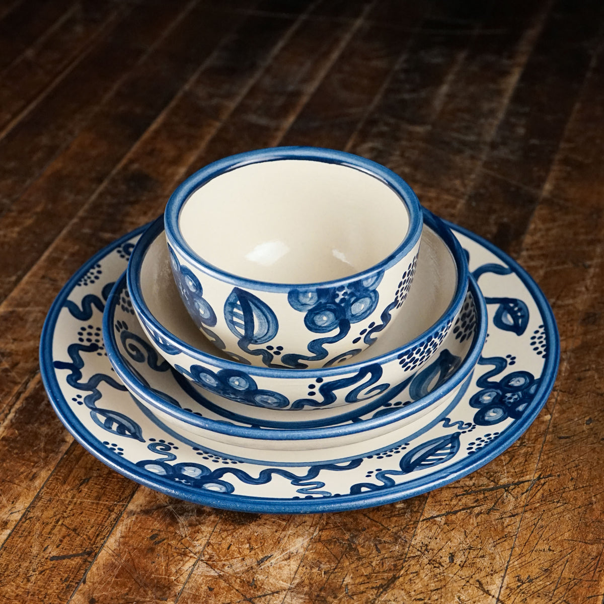 Blue Flower Everything Bowl