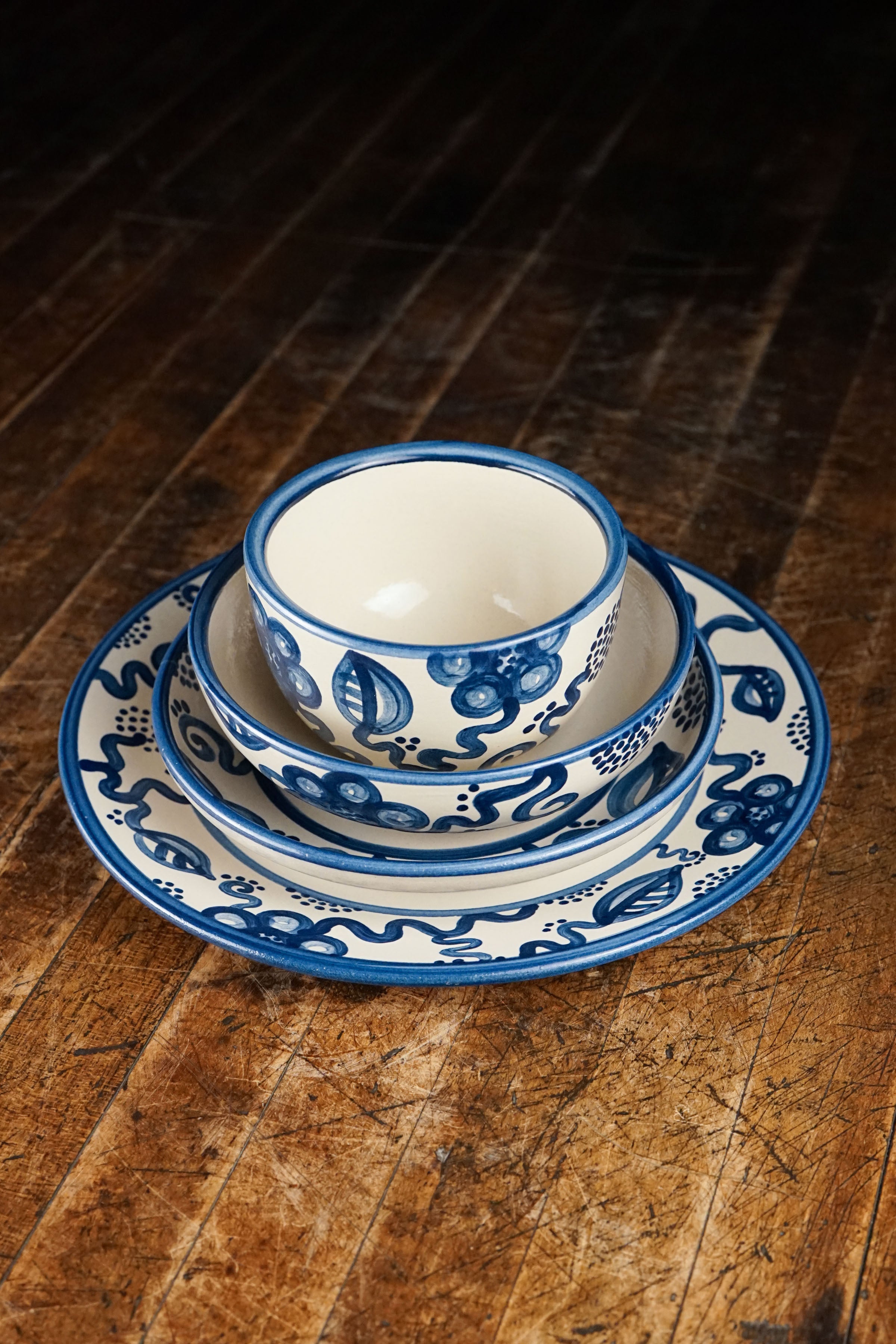 Blue Flower Everything Bowl