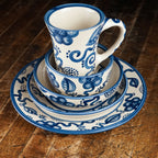 Blue Flower Flare Mug