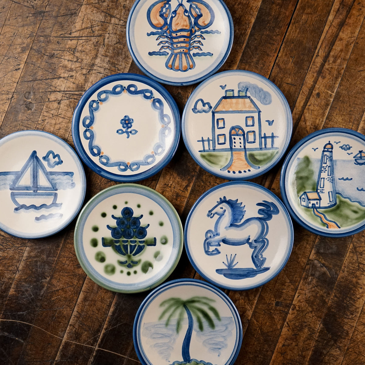 Beachy Bread & Butter Plate Bundle