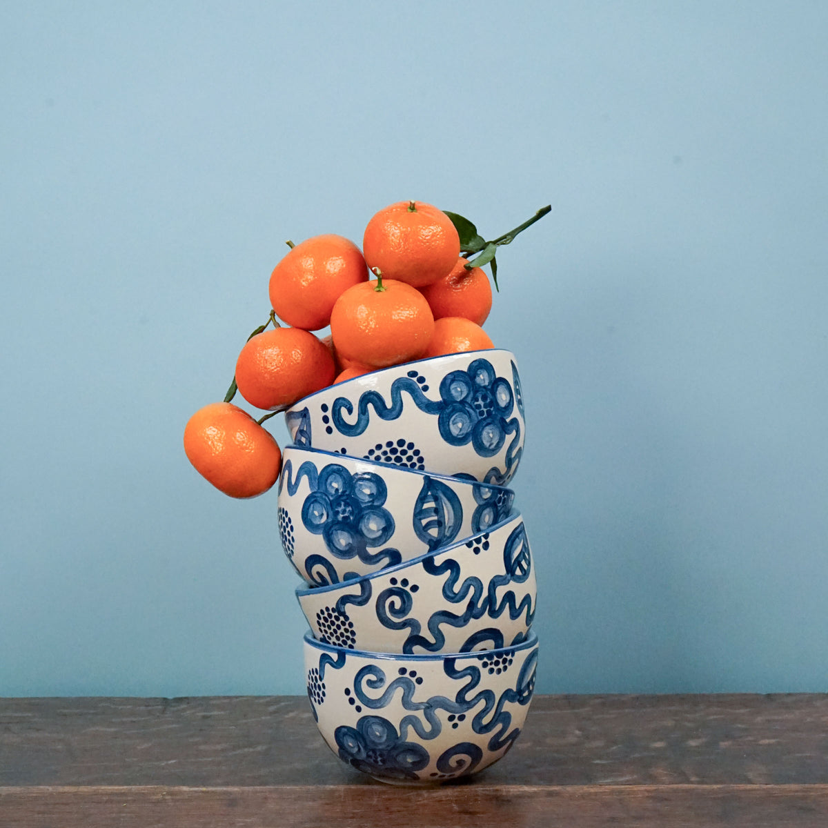 Blue Flower Everything Bowl