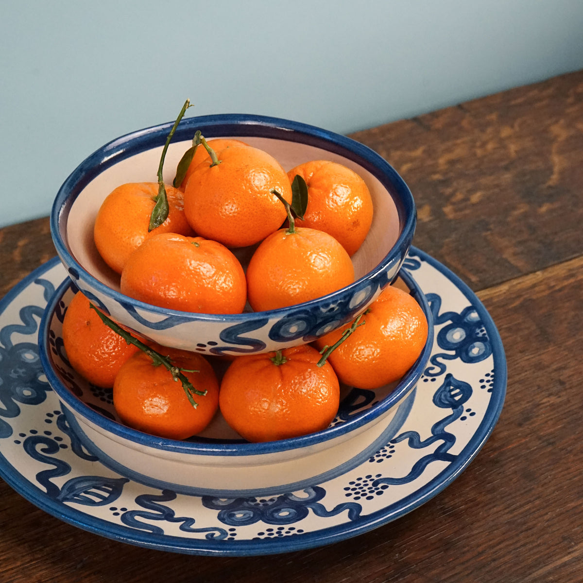 Blue Flower Soup Bowl