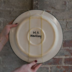 Large Wall Mount Plate Hanger in Gold