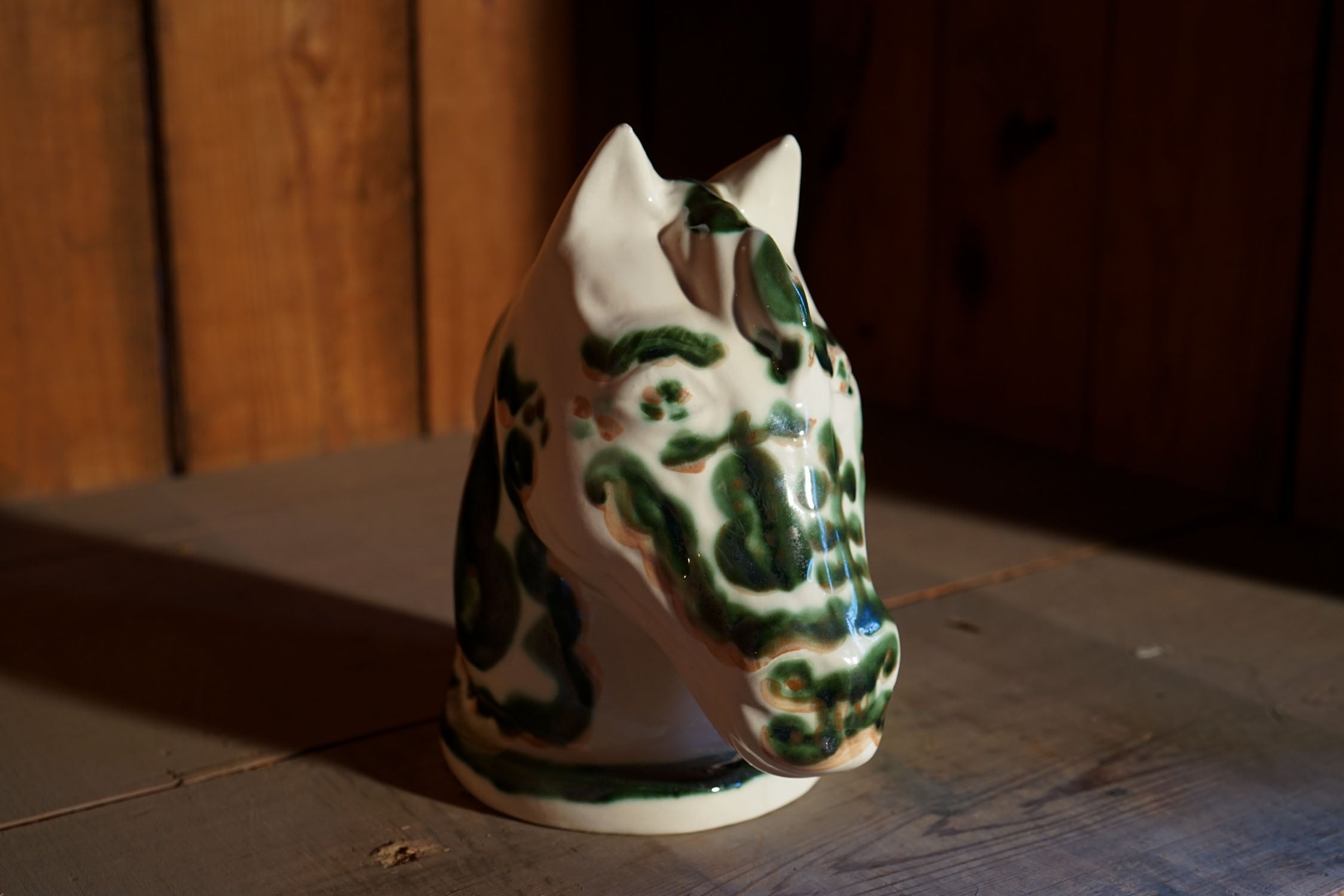 Green Pear and Grape - Horse Head - One-of-one