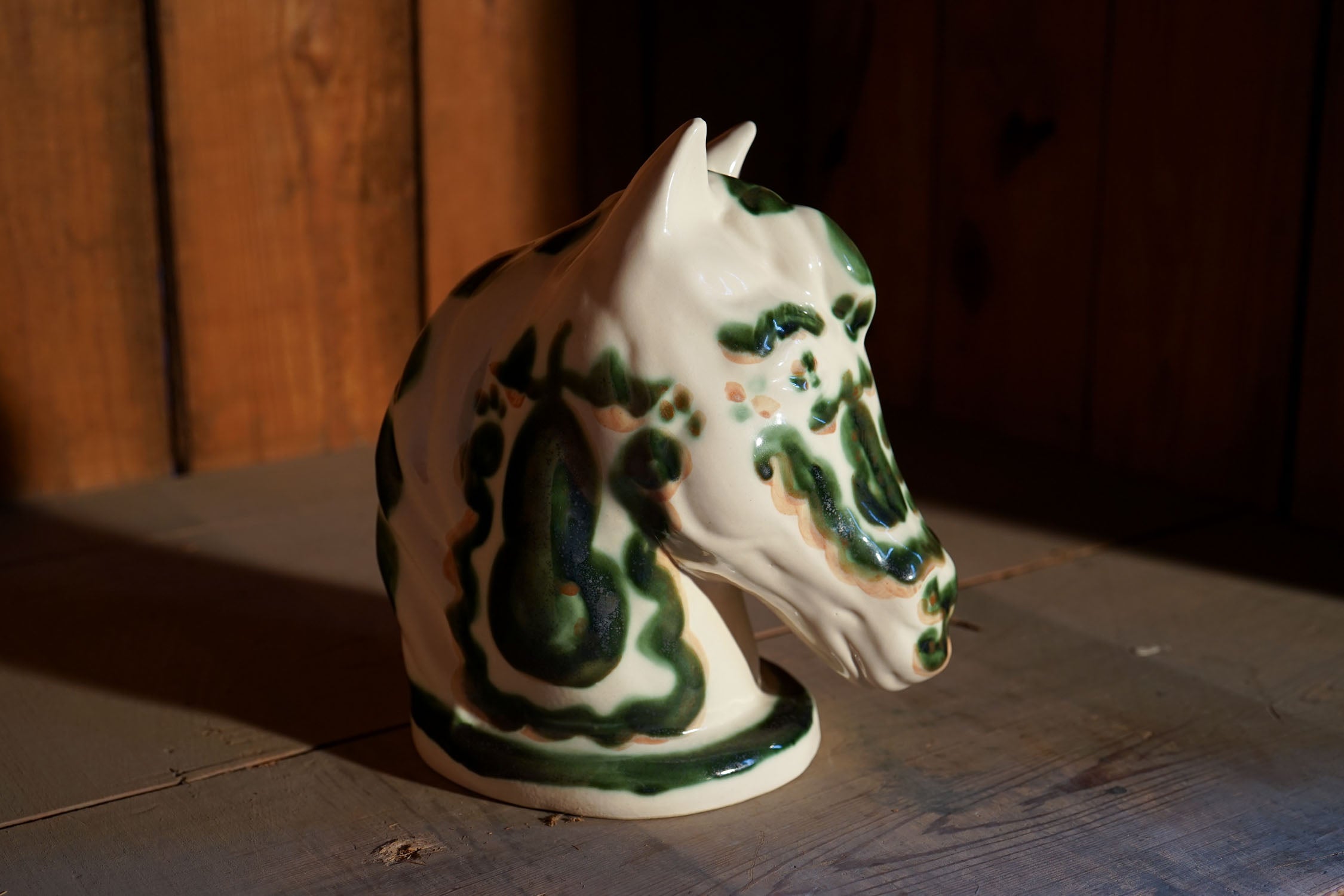 Green Pear and Grape - Horse Head - One-of-one