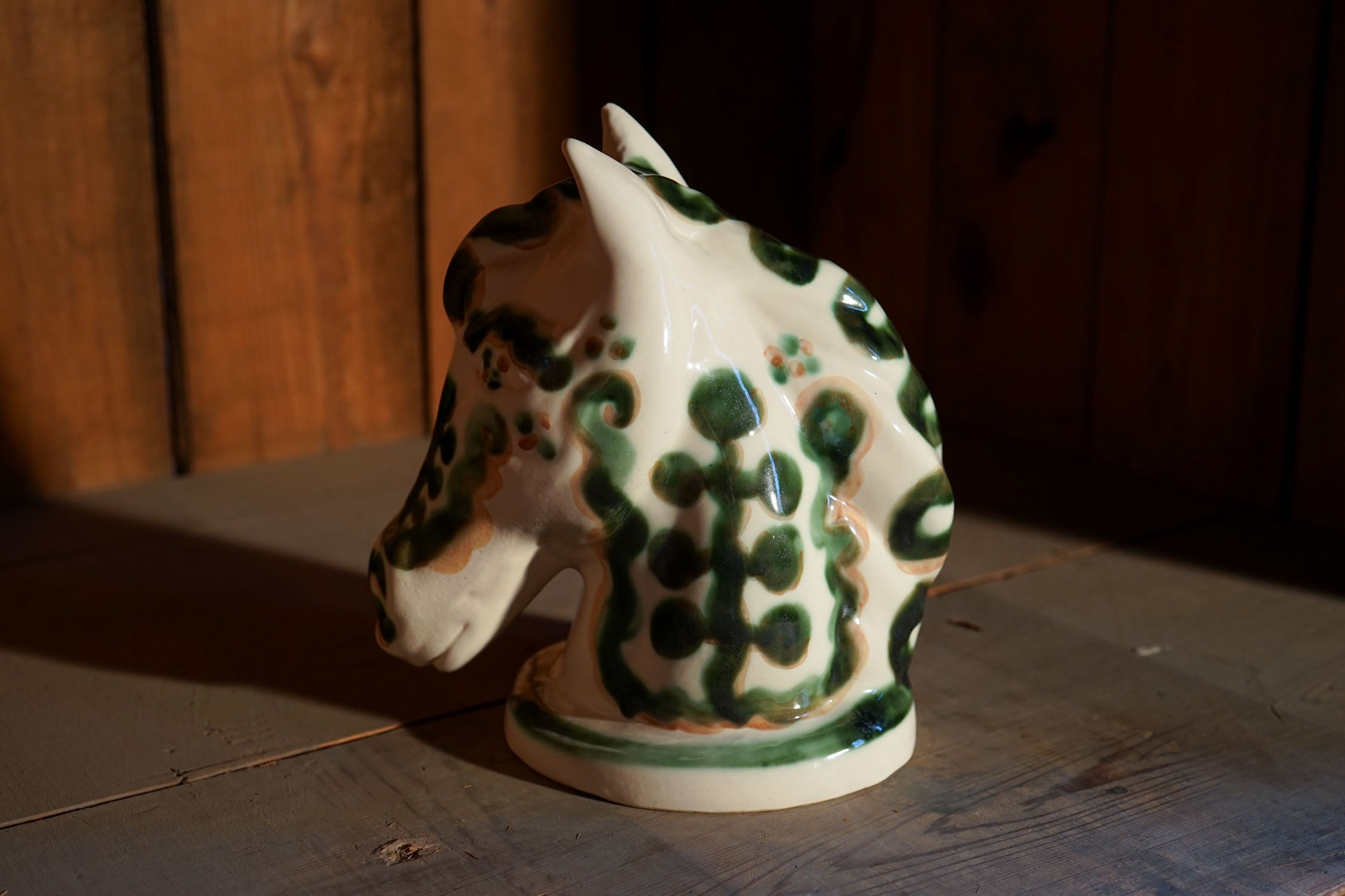 Green Pear and Grape - Horse Head - One-of-one