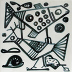 Cubist Fish Dinner Plate