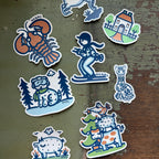 Blue Horse Sticker