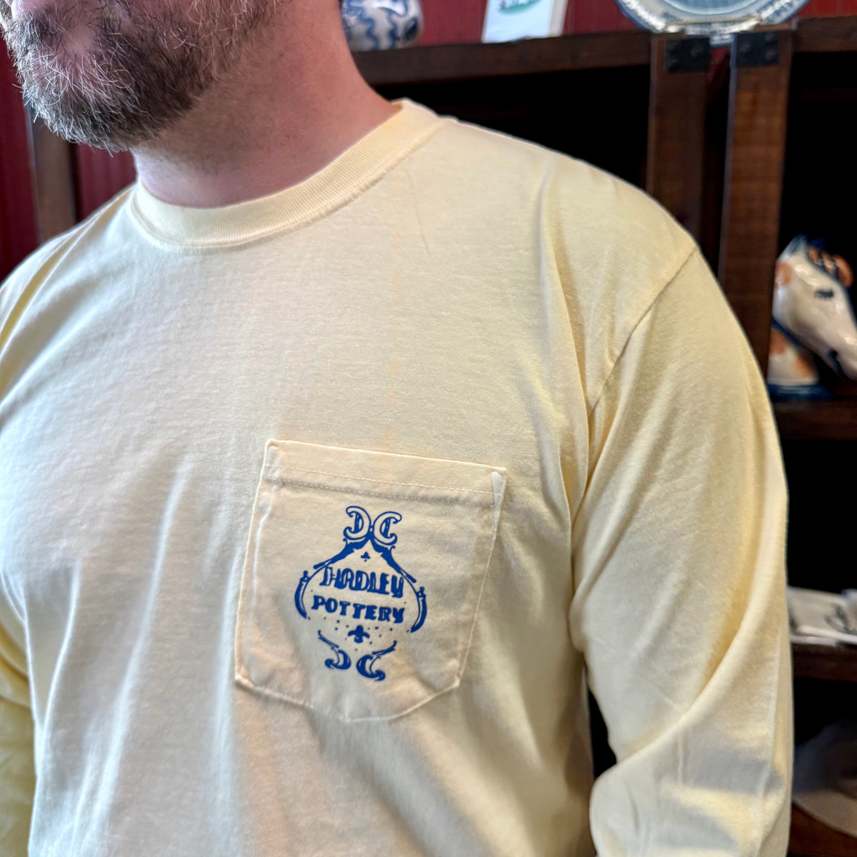 Tall Cat Long Sleeve Pocket T-Shirt