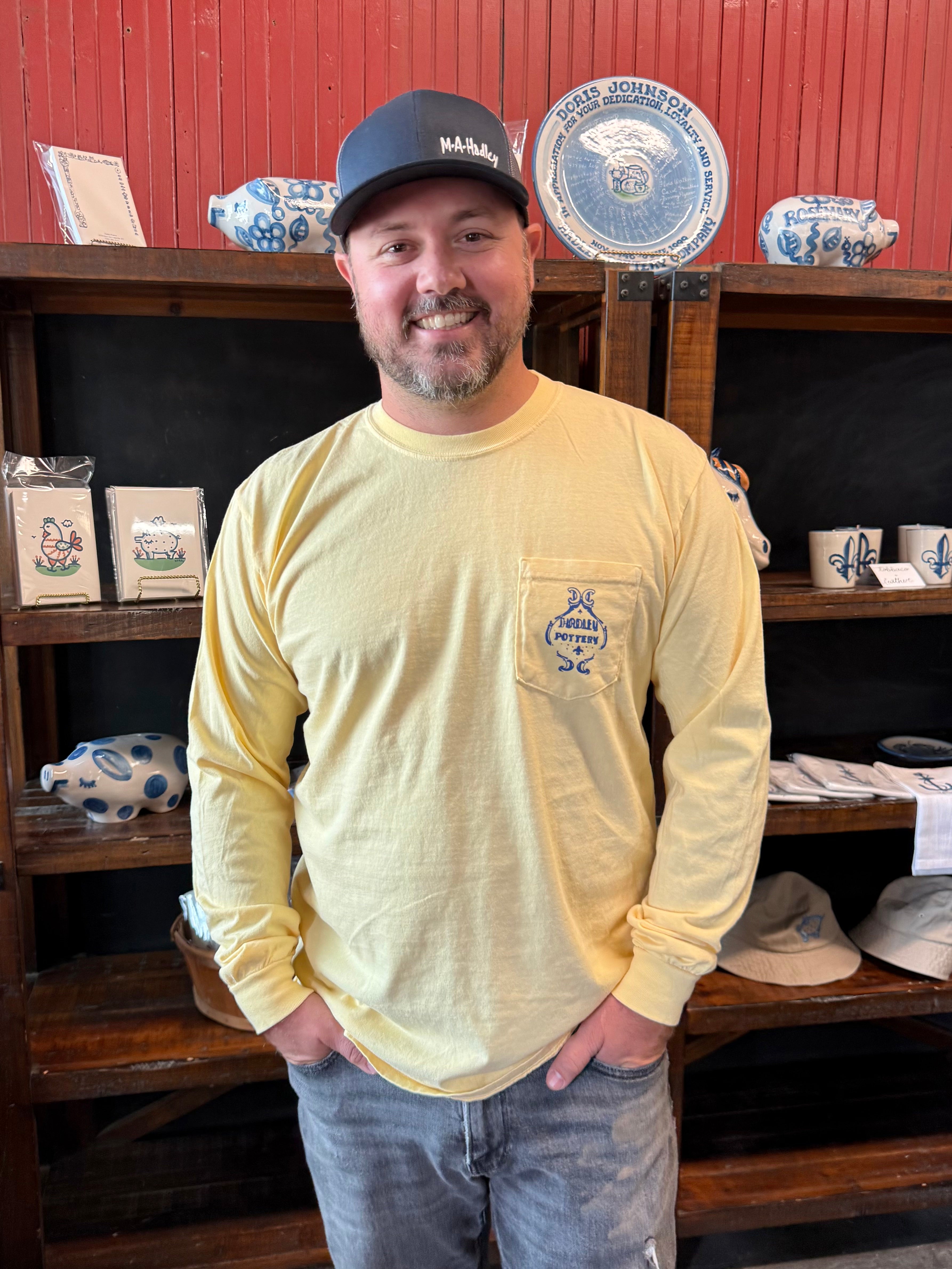 Tall Cat Long Sleeve Pocket T-Shirt