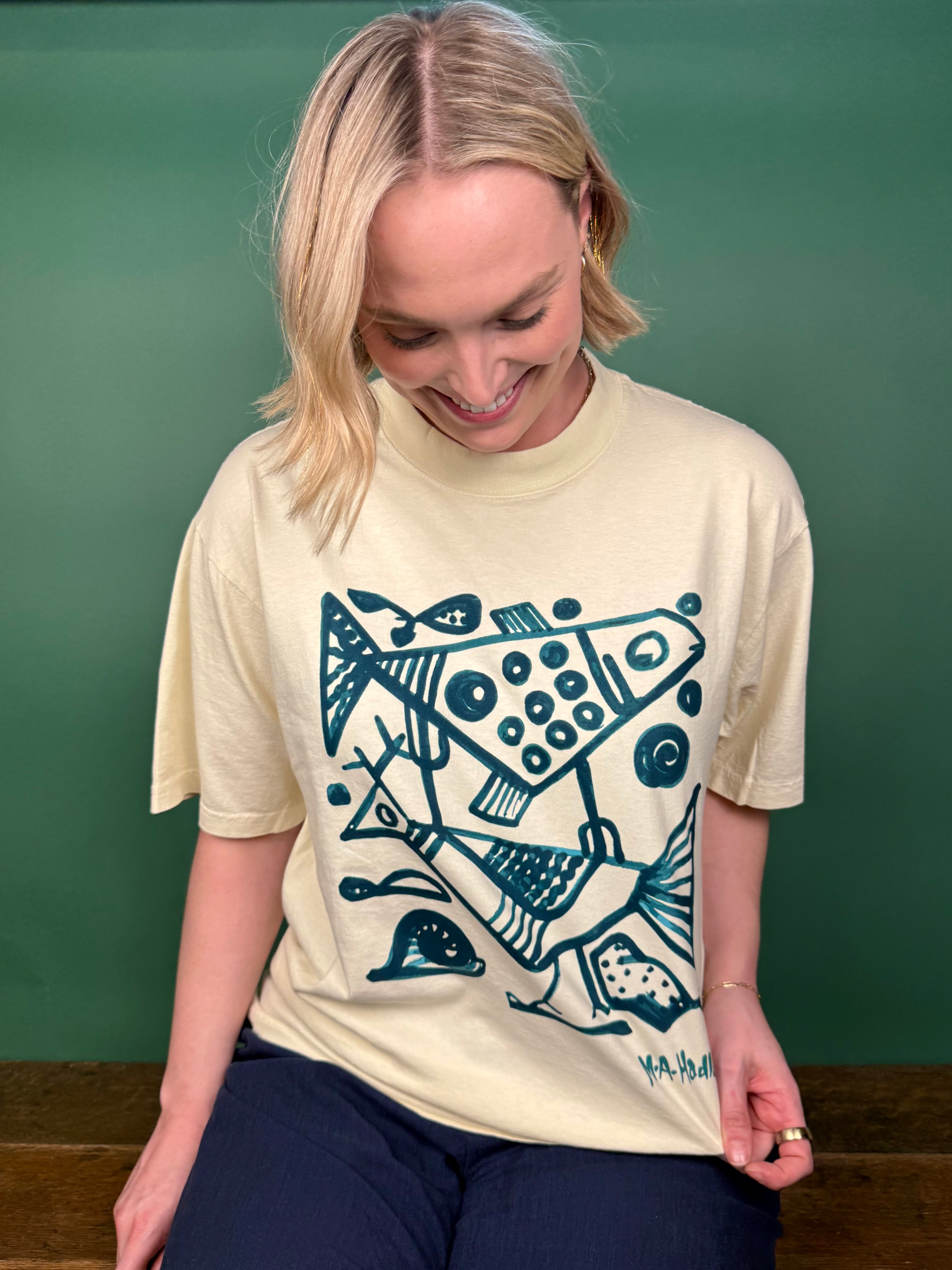Cubist Fish & Fowl Heavyweight T-Shirt
