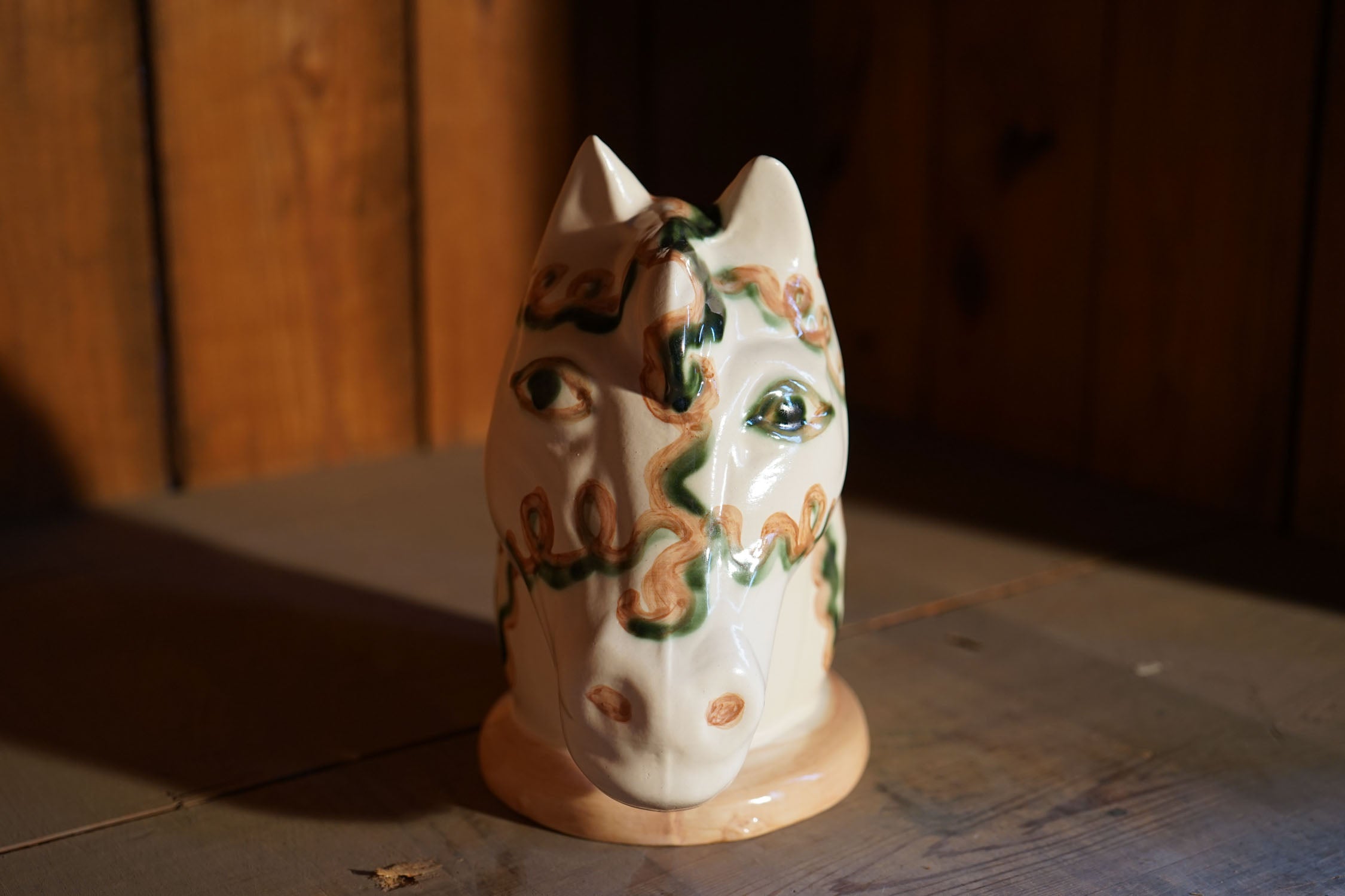 Pink Pear & Grape - Horse Head - One-of-one