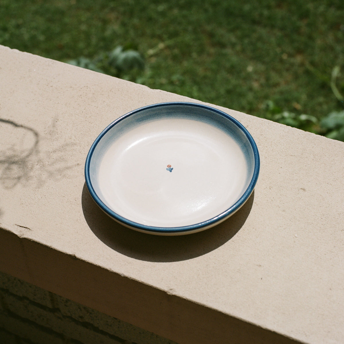 Forget-Me-Not Pasta Plate in Blue
