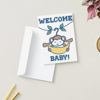 Welcome Baby! Monkey Greeting Card