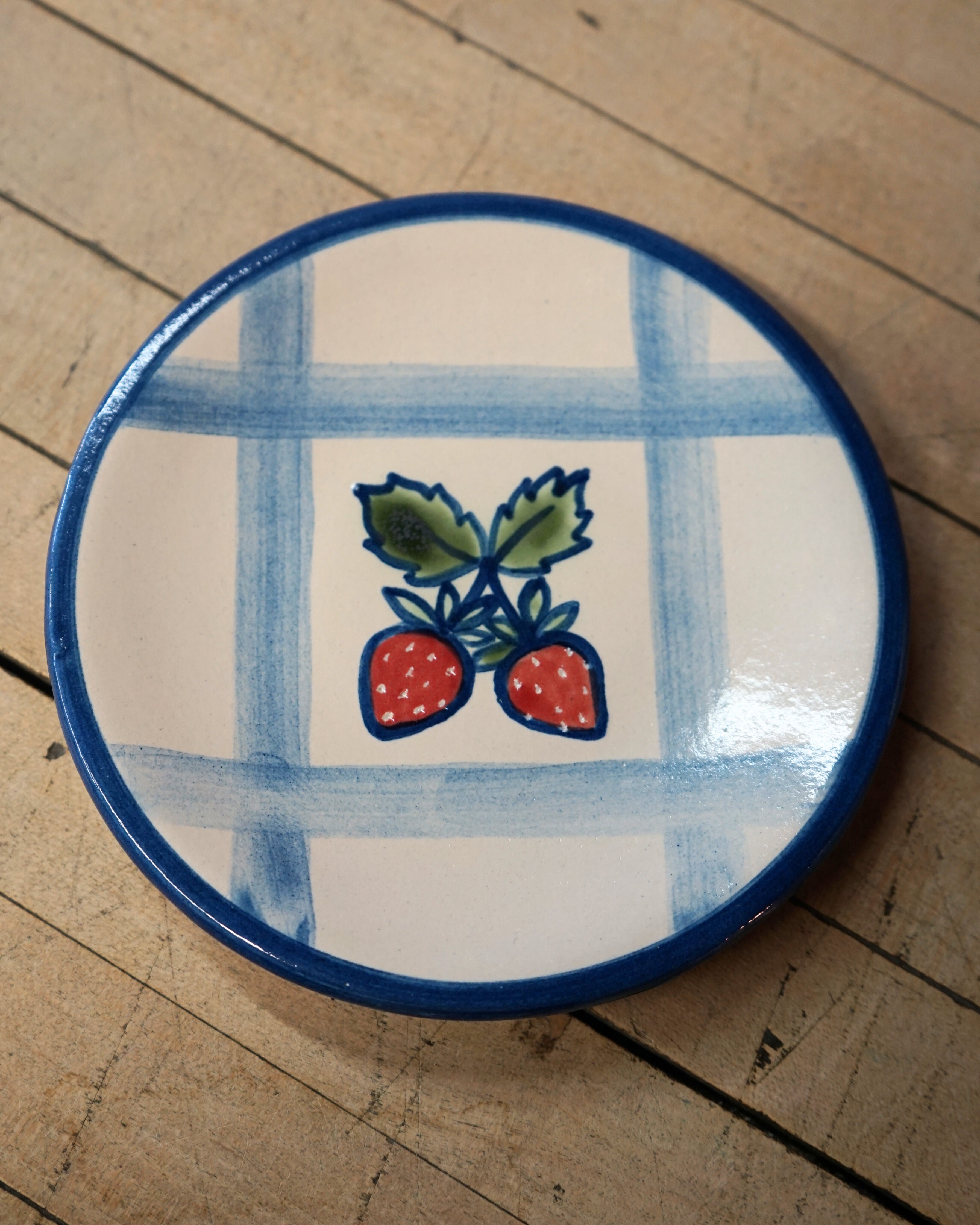 Bread and Butter Plate - Strawberry Picnic