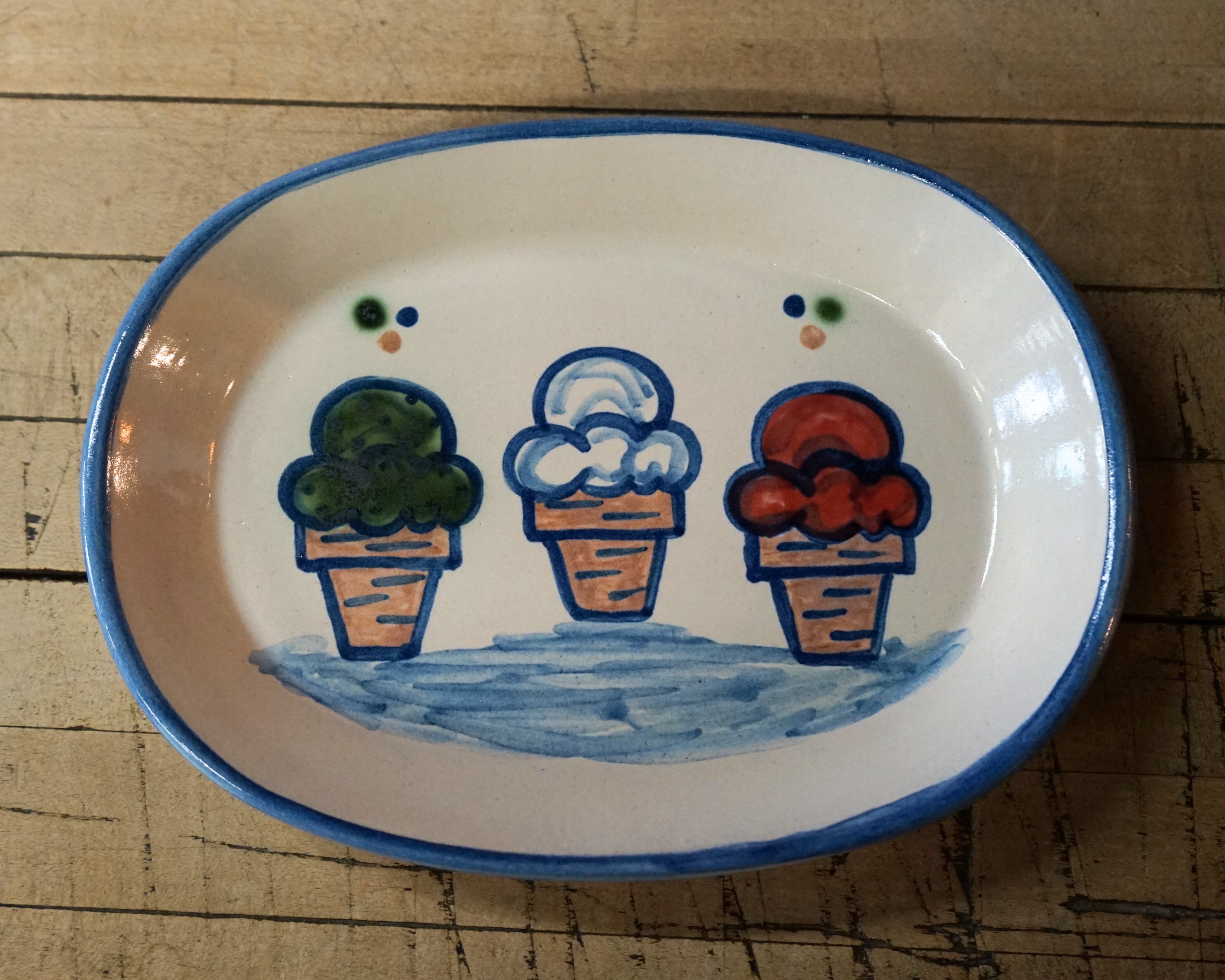 Small Oval Platter - Summer Cone