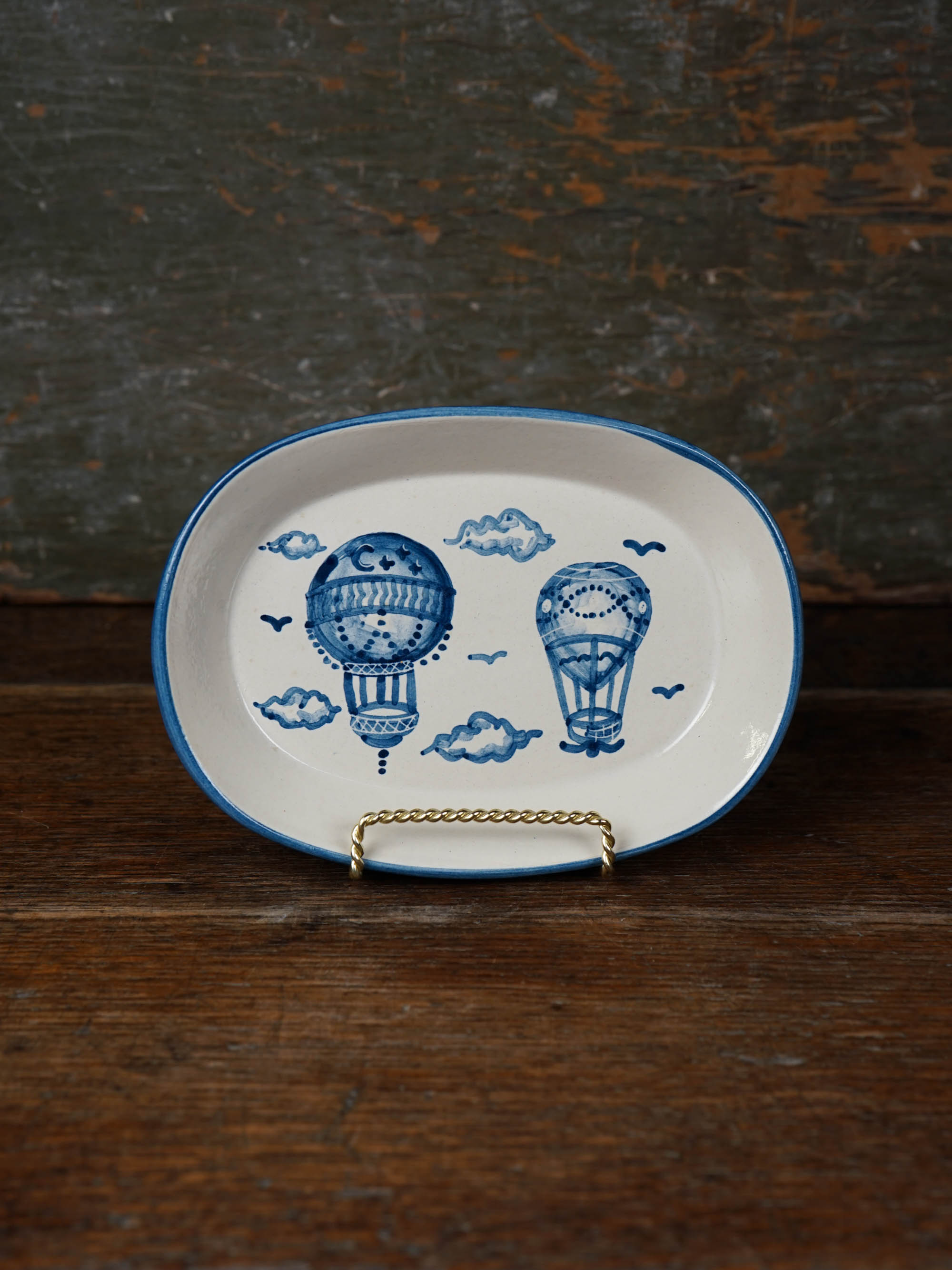 Hot Air Balloons Small Oval Platter