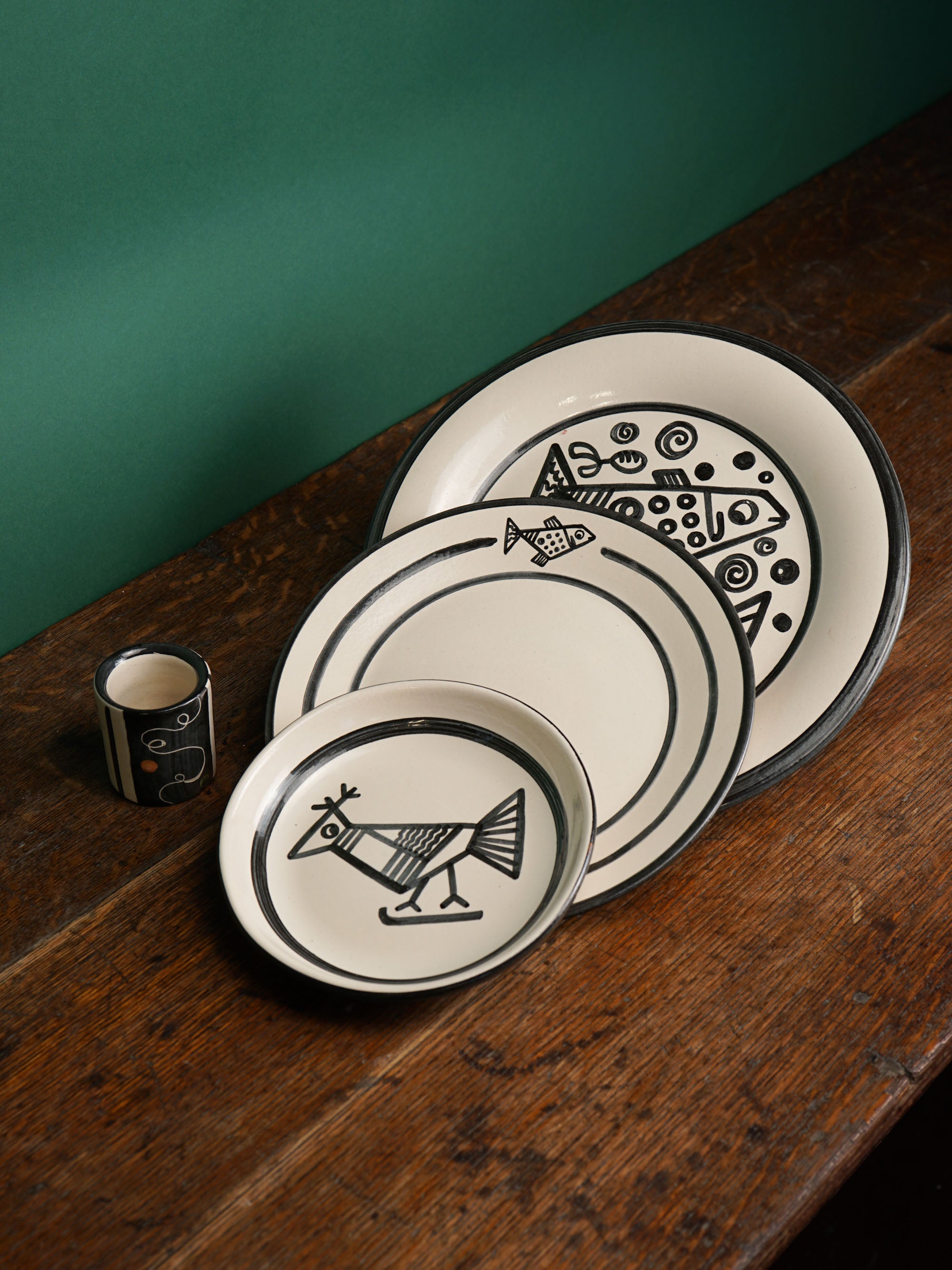 Cubist Fowl Pasta Plate
