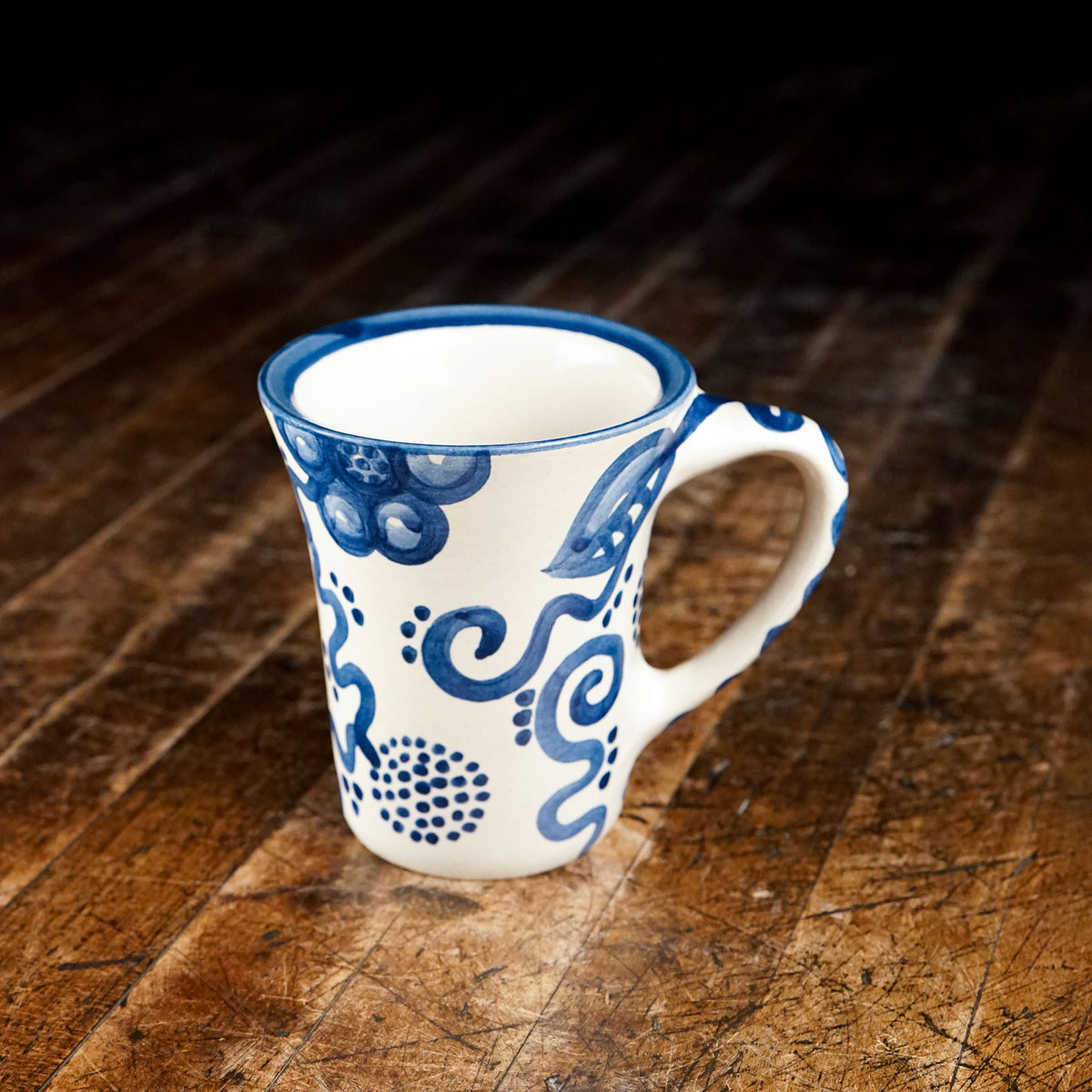 Blue Flower Flare Mug