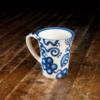 Blue Flower Flare Mug