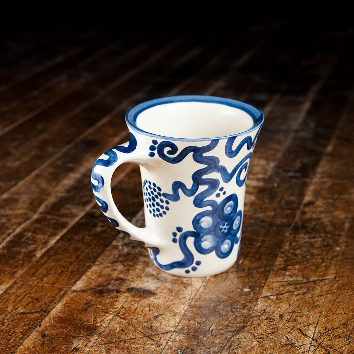 Blue Flower Flare Mug