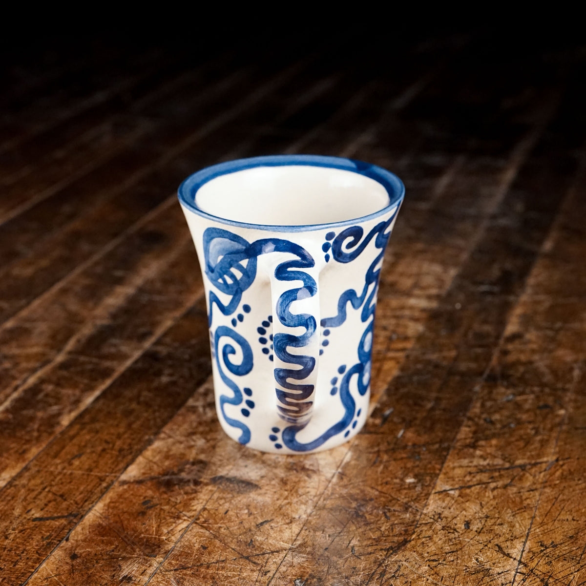 Blue Flower Flare Mug