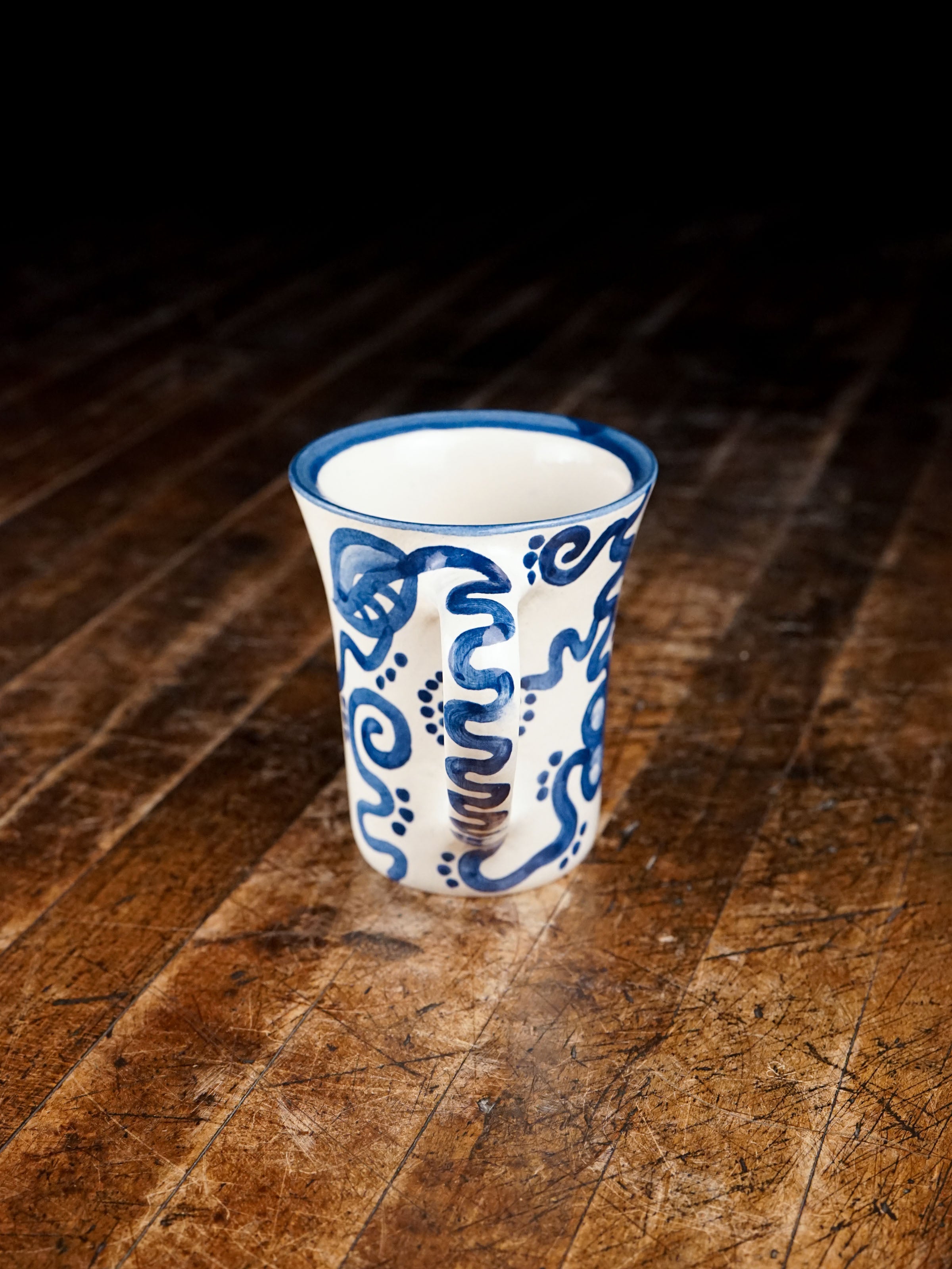 Blue Flower Flare Mug