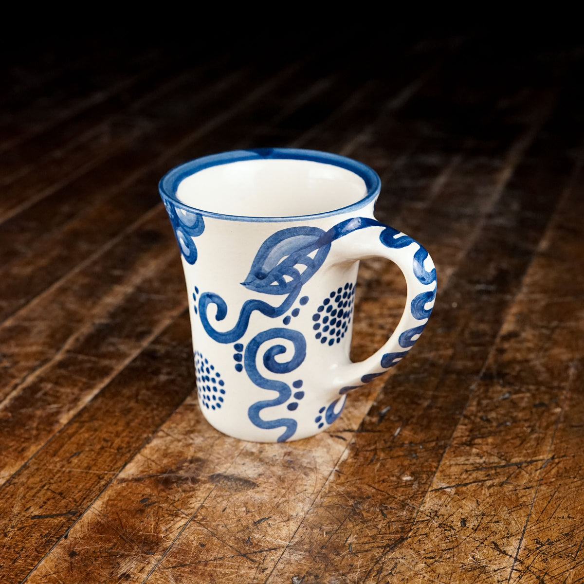 Blue Flower Flare Mug