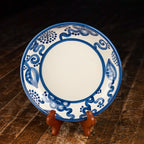 Blue Flower Pasta Plate