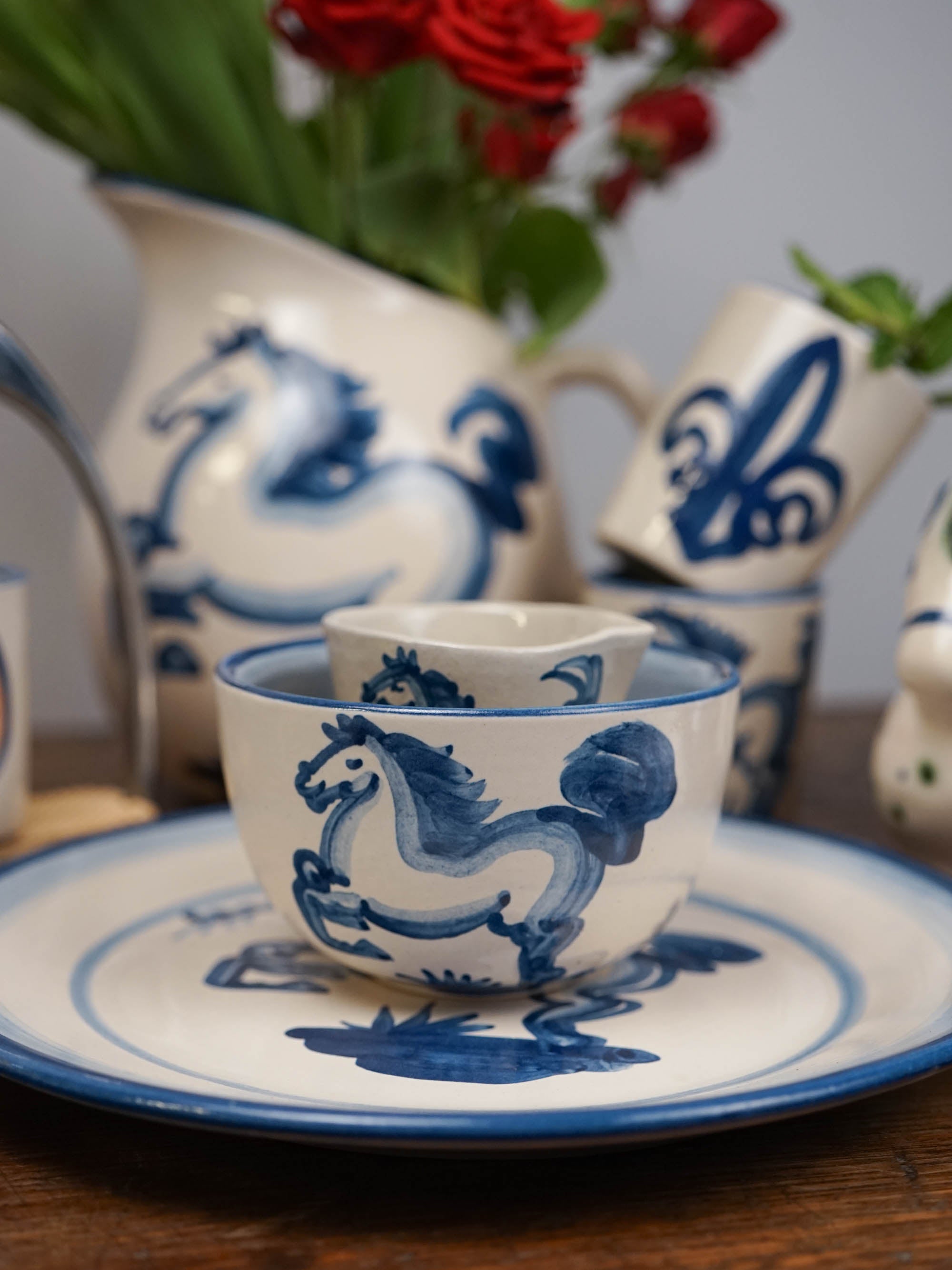 Blue Horse Measuring Cup