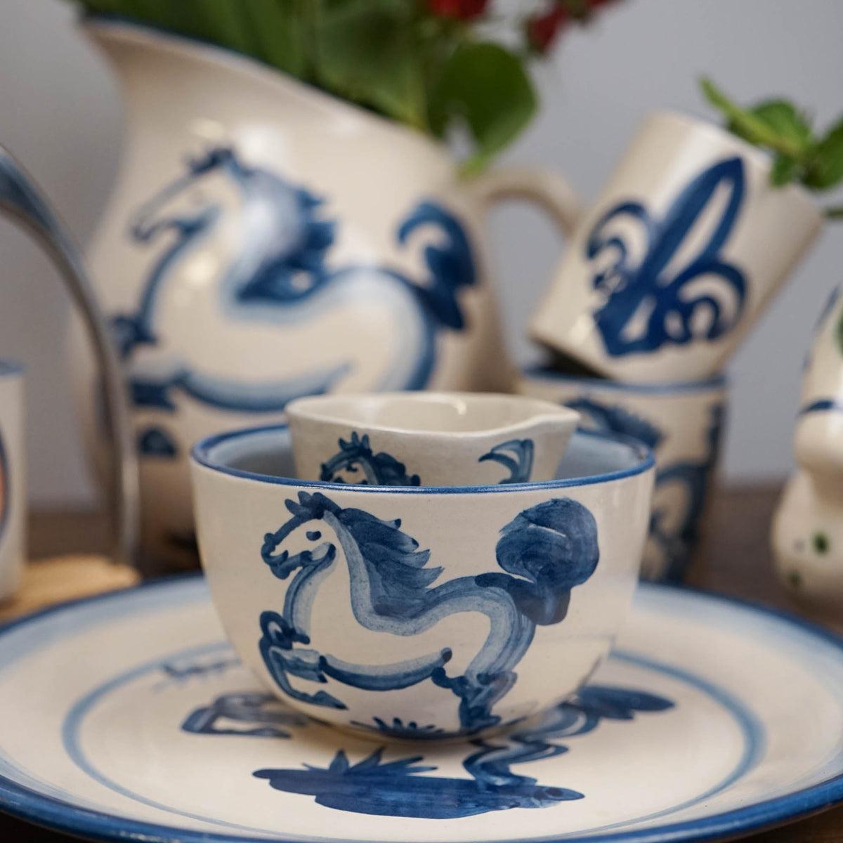 Blue Horse Everything Bowl
