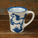 Blue Horse Flare Mug