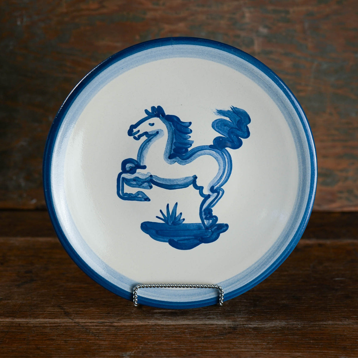Blue Horse Lunch Plate