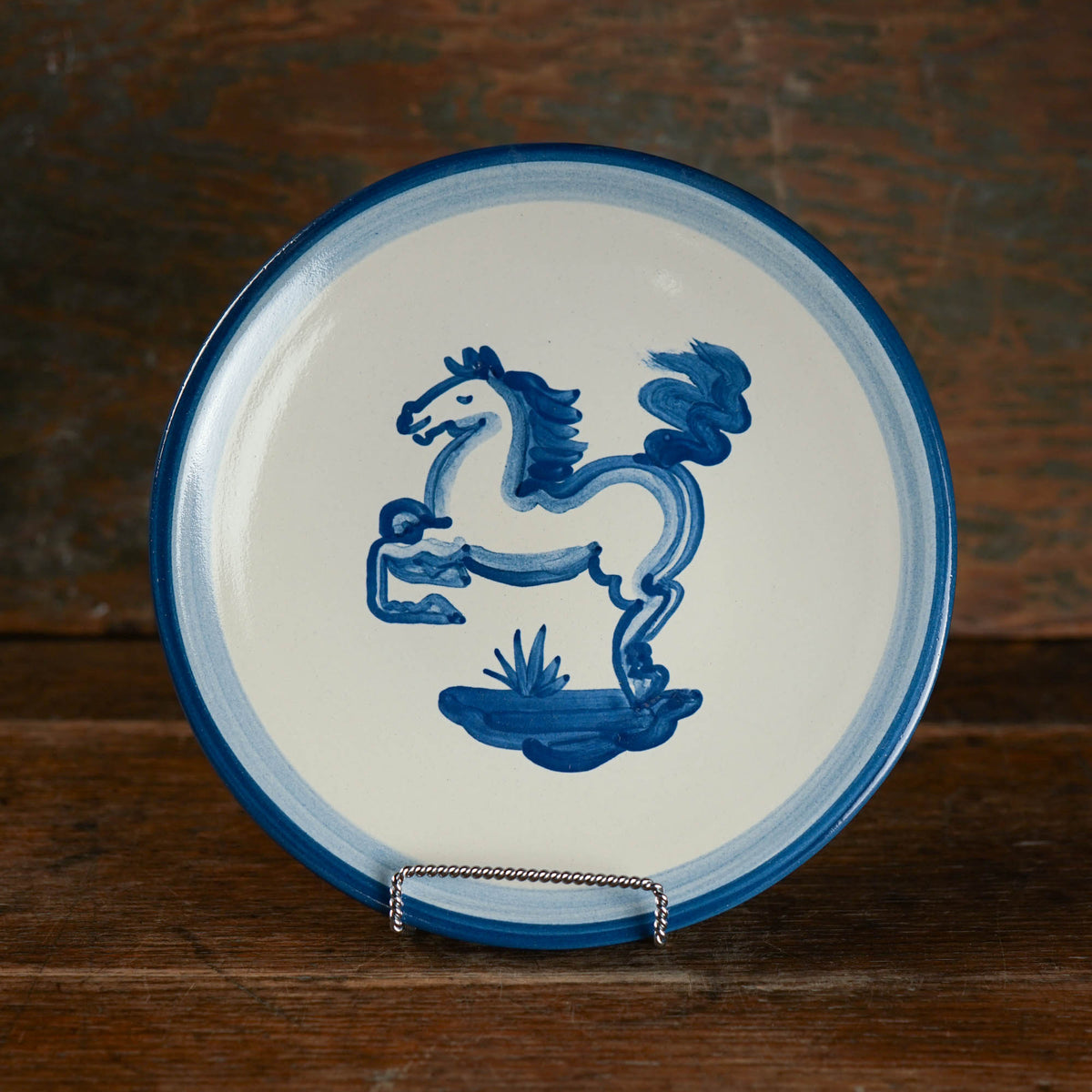 Blue Horse Lunch Plate