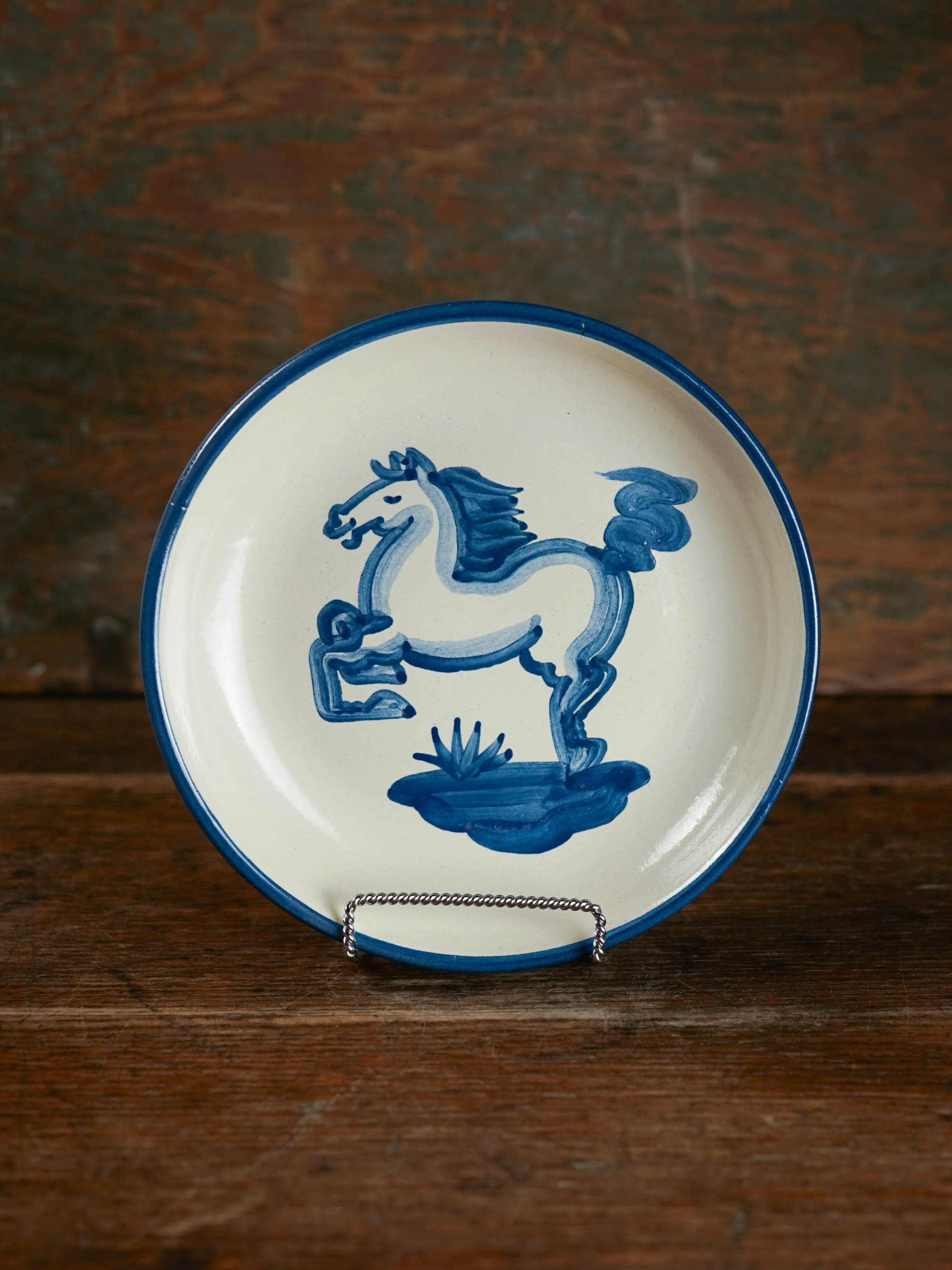 Blue Horse Pasta Plate